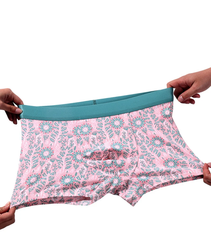 Трусы-боксеры мужские хлопковые эластичные со средней талией | Мужская одежда