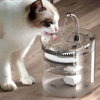 1 8 l automatic cat water fountain faucet dog water dispenser transparent filter pet drinker feeder with sensor kit