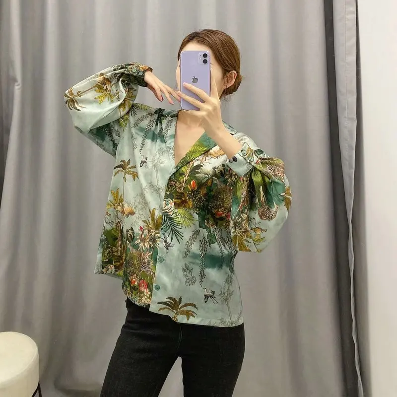 

2021 Designer Women Blazers and Jackets Print Patchwork Plus Size Blazer Loose High Street Fashion Autumn Spring Blazer