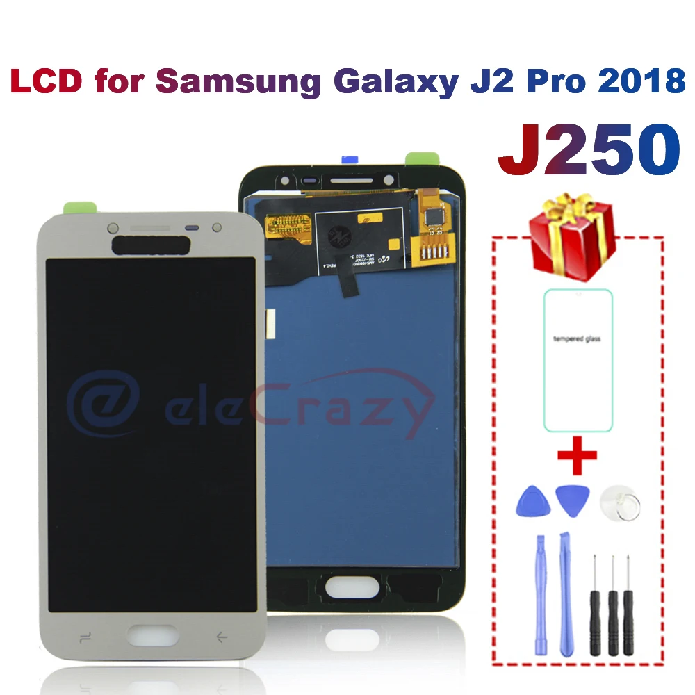 

AAA LCD For Samsung Galaxy J2 Pro 2018 J250 J250F SM-J250F/DS Touch Screen Digitizer Assembly TFT 100% tested free gift