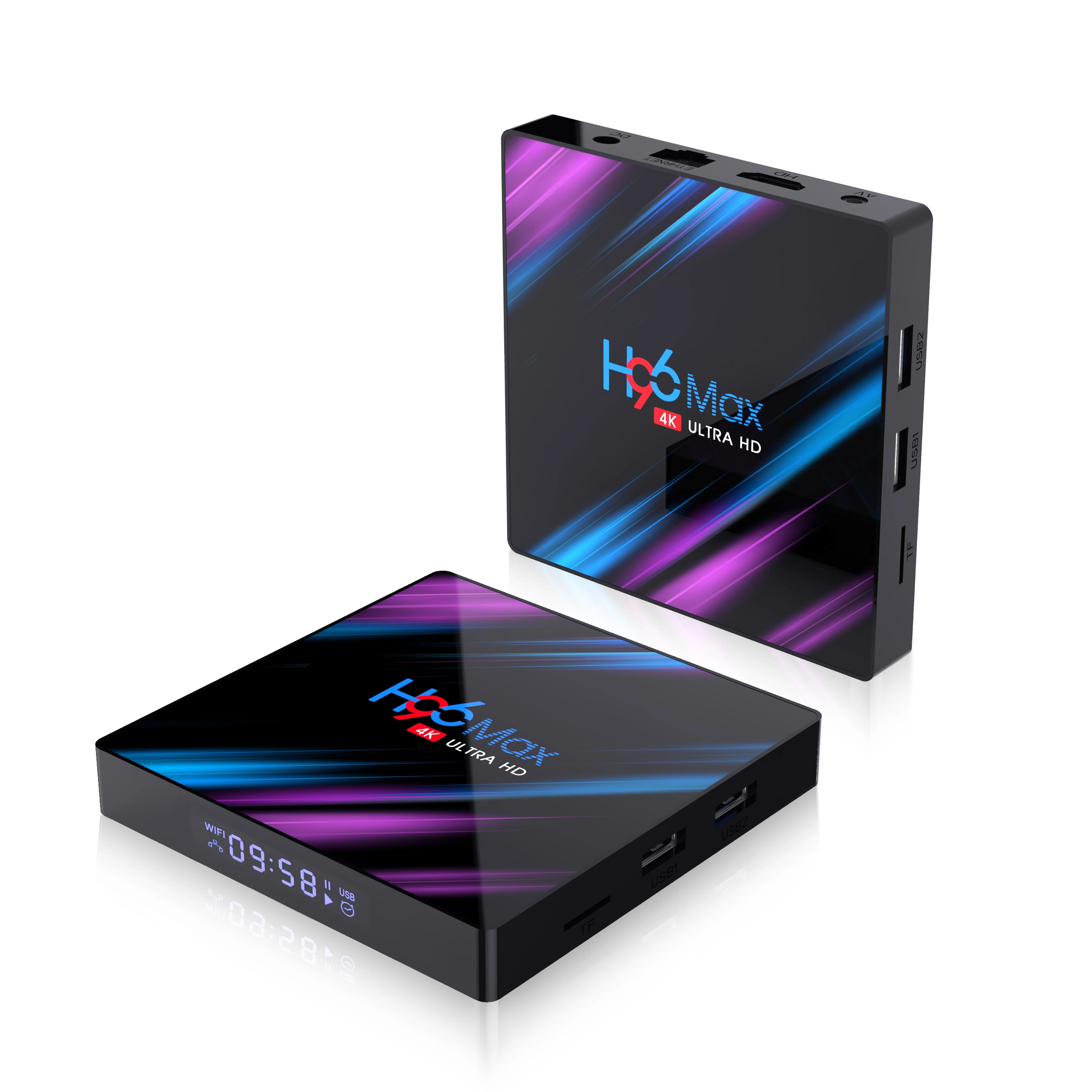 Приставка Смарт-ТВ H96 MAX RK3318 Android 9 0 4 + 32/64 ГБ 4K 2 16 android | Электроника