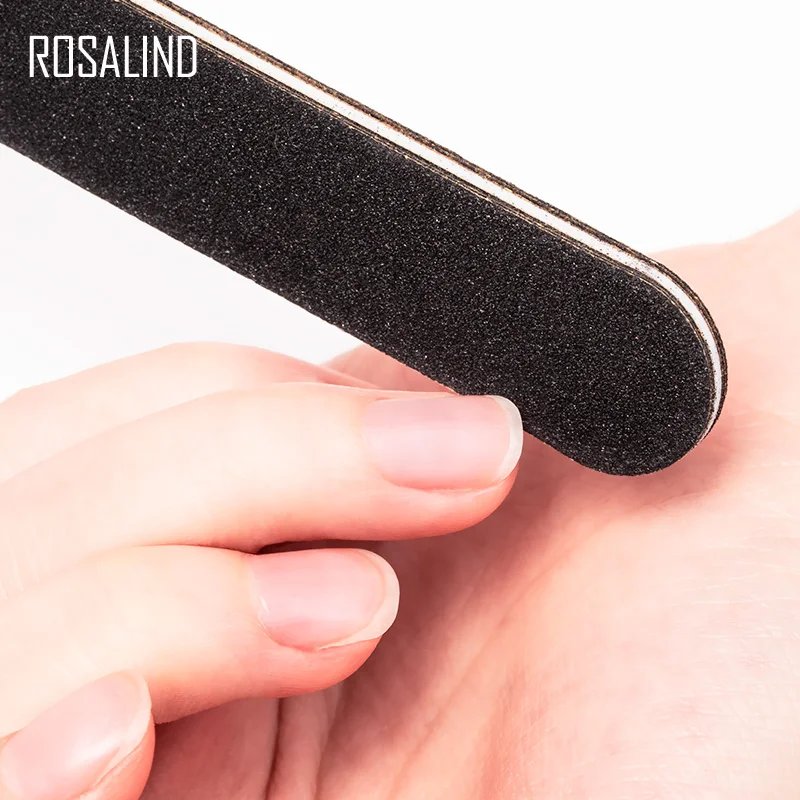 Пилки для ногтей ROSALIND пилки полировальные инструменты маникюра 4 полоски пилинг