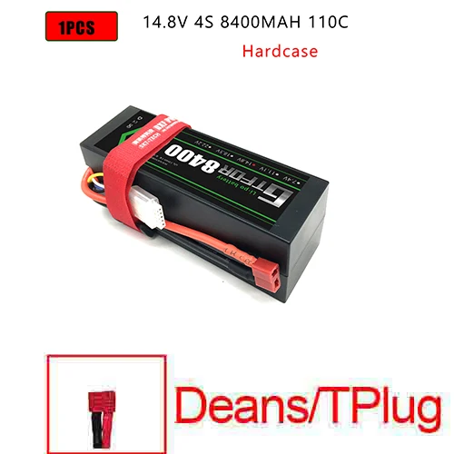 1PCS4S8400HARDDEAN DXF Lipo батарея 4S 8000mah 8400mah 14,8 V 110C 220C Hardcase для 1/8 1/10 масштаб Электрический радиоуправляемый Багги Truggy гусеничный автомобиль - Цвет: 1PCS4S8400HARDDEAN