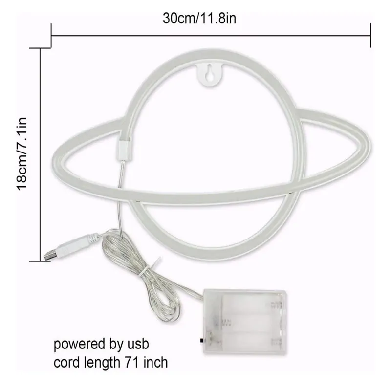 Светодиодный неоновый светильник Вселенной Панель Wall Art знак с USB/Батарея