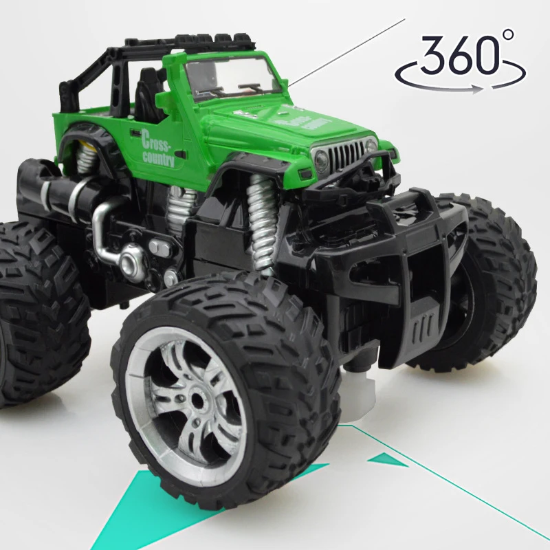 Remote Control Car Toy 360 Degree Rotary RC Racing Driving Trucks Xmas Gift For Kids OffRoad Vehicle TSLM1 | Игрушки и хобби