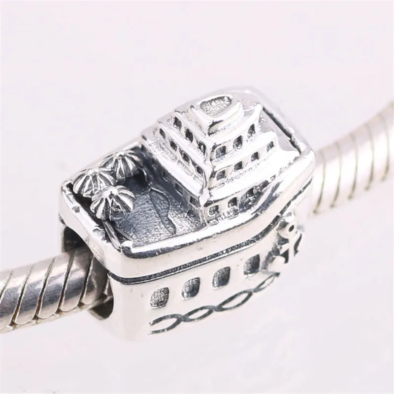 

CODEDOG Hot Sale 100% Real 925 Sterling Silver Cruise Ship Charms Beads Fit Original Bracelet Pendant For Jewelry Making S194