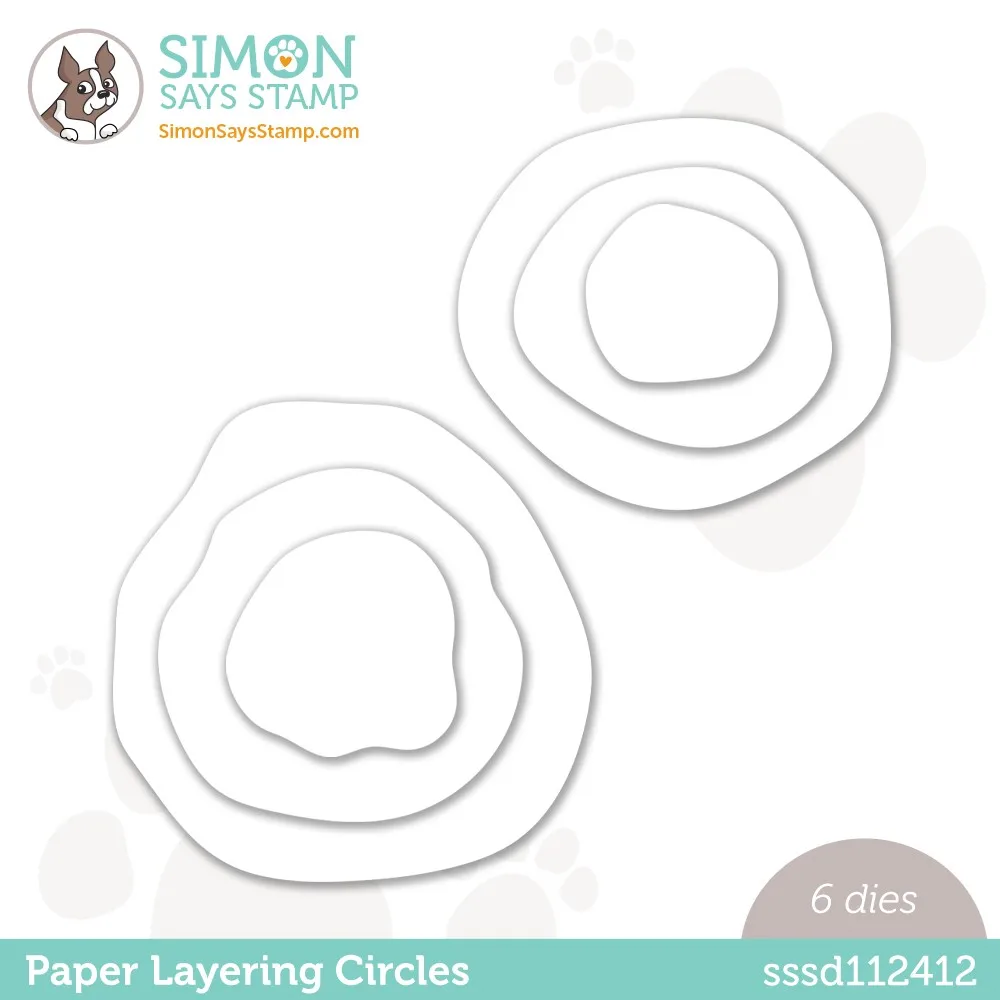 

Paper Layering Circles Wafer Metal Cutting Dies Scrapbook Diary Decoration Stencil Embossing Template DIY Greeting Card Handmade