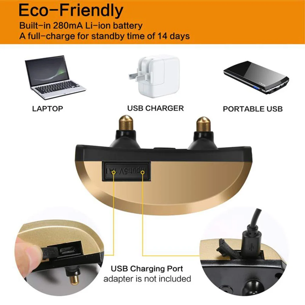 Ошейник для дрессировки собак перезаряжаемый водонепроницаемый ошейник от лая с