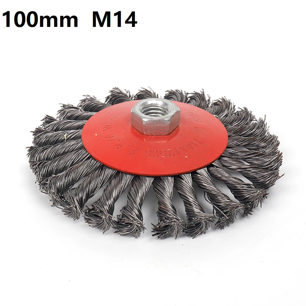 Скрученная проволока круглая щетка диск разглаживание колес|Детали
