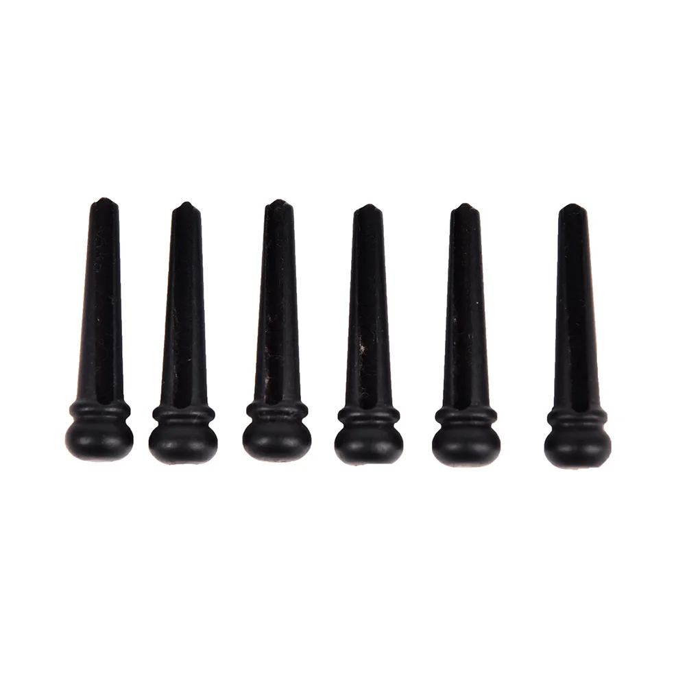 6 шт. штыри для моста эбеновое дерево акустическая гитара штырь с 4 мм корпусом