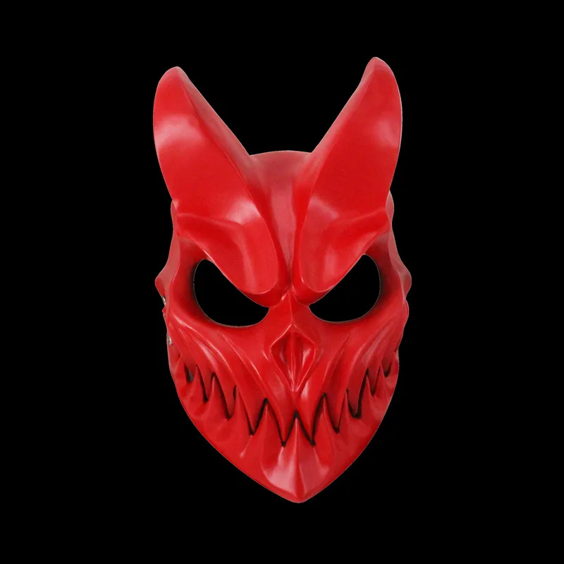 

Resin Novelty Halloween Cool Mask Masquerade Party Cosplay Props Monk Devil Accessories Festival Party Gifts