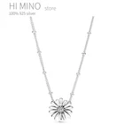 Оригинальный проложить Дейзи цветок колье с украшением в виде кристаллов Ожерелье для 925 Серебряное ожерелье для женщин свадебный подарок Diy пандо ювелирные изделия