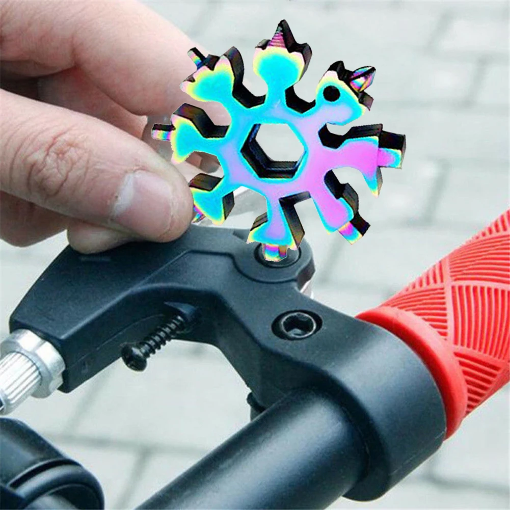 

Stainless Snowflake Shape 18 In 1 Portable Screwdriver Shape Snowflake