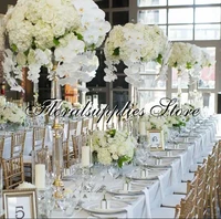 2021 wedding decorations crystal flower stand metal candle holder gold silver candlestick table centerpiece 75 cm tall