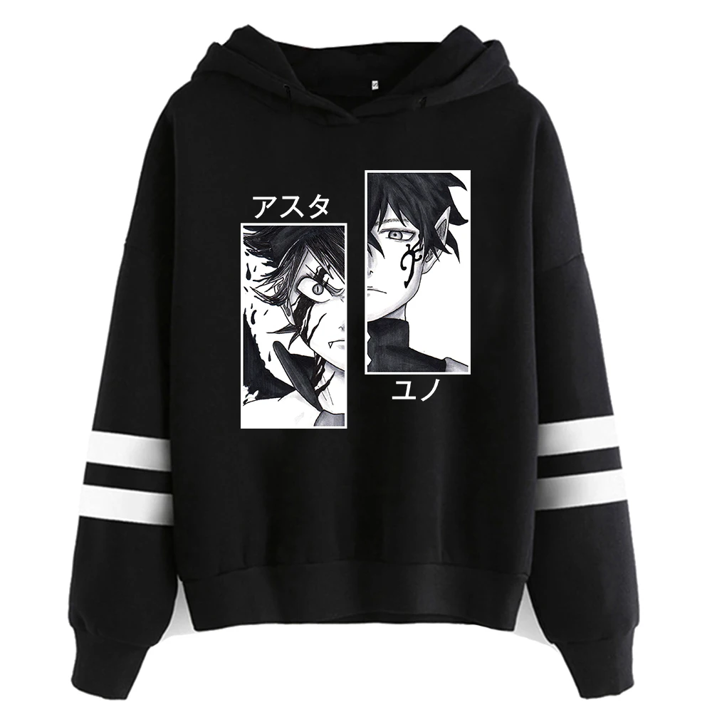 

Fashion Design Black Clover Hoodie Women Men's Sweatshirts Anime Asta Yuno Graphic Hoodie Girls Boy Sportswear Cosplay Clothes