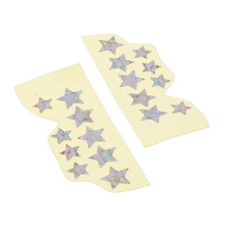 Ультра-тонкий 20 штук звезда Форма Гитары бас-гитара укулеле наклейка на лад