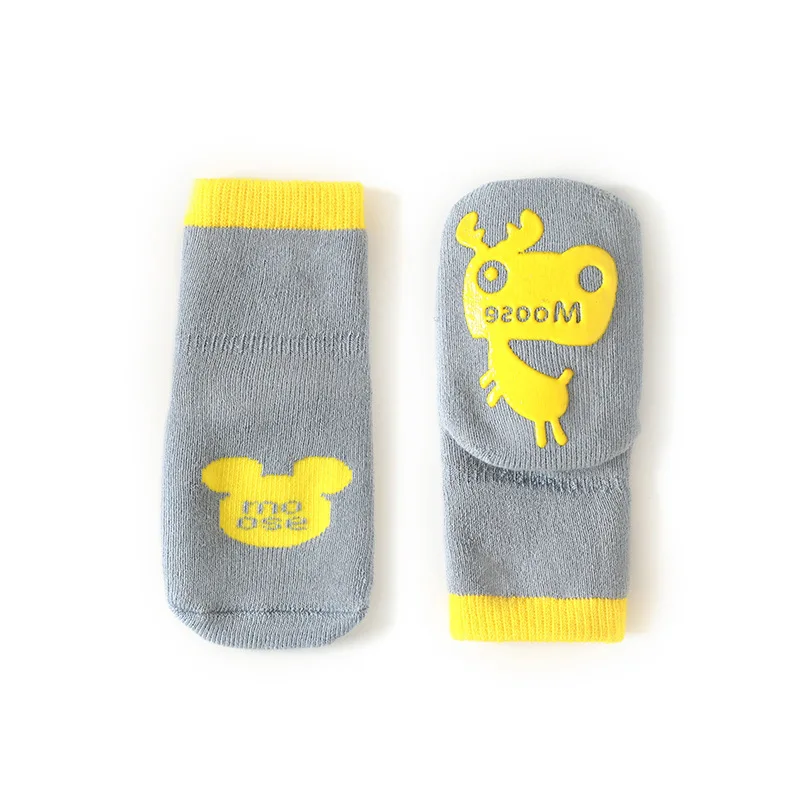 

New Winter Warm Thicken Baby Floor Socks Cartoon Animals Non-slip Fleece Sock Boy /girls 0-6Years