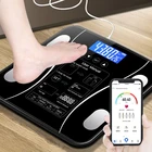Цифровые весы QDRR для ванной, умные беспроводные весы для определения жира в теле, анализатор состава тела с приложением для смартфона, Bluetooth, 1 шт.