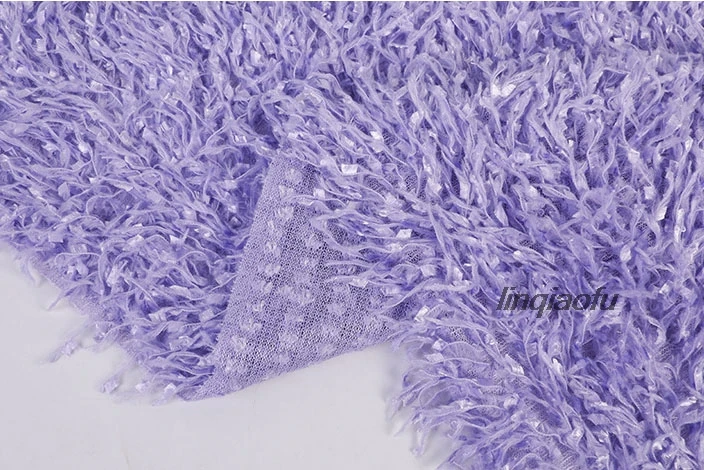 

New plush tassel fabric, high-end fashion fabric