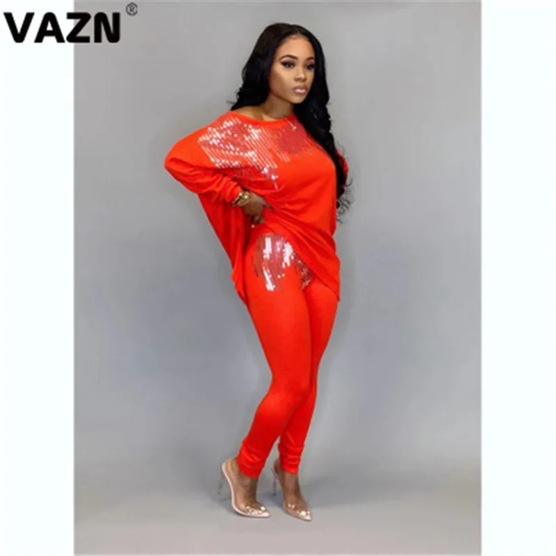 Комплект свободного кроя из 2 предметов с круглым вырезом 3 цвета|Спортивные