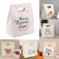 womens lunch bag picnic lunchbox diner container insulated thermal bento bowl pouch nurse series tote food storage handbag