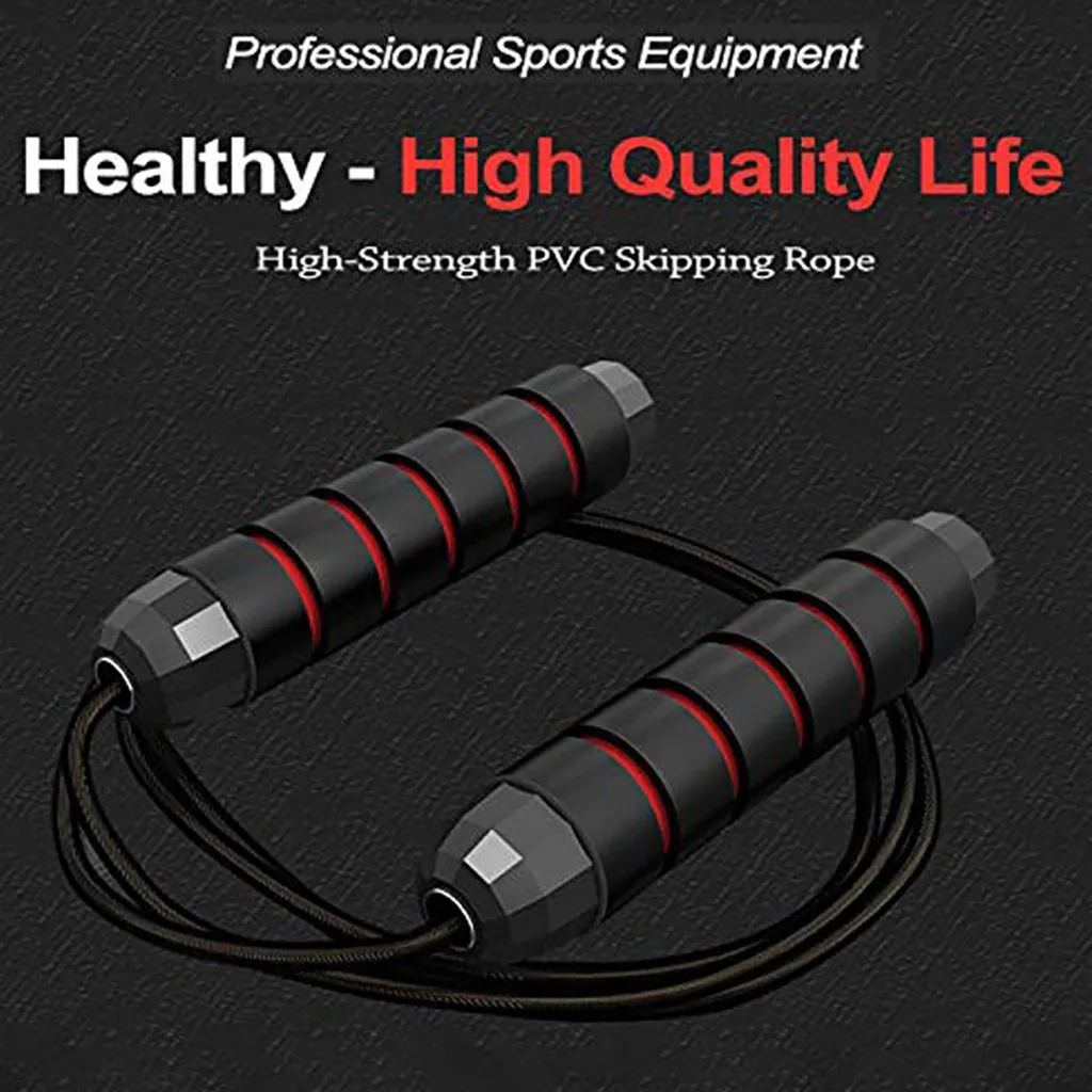 Fitness exercise supplies Skipping Rope Tangle-Free with Ball Bearings Rapids Speed Jump Cable and 6 Exercise at home#3 | Спорт и