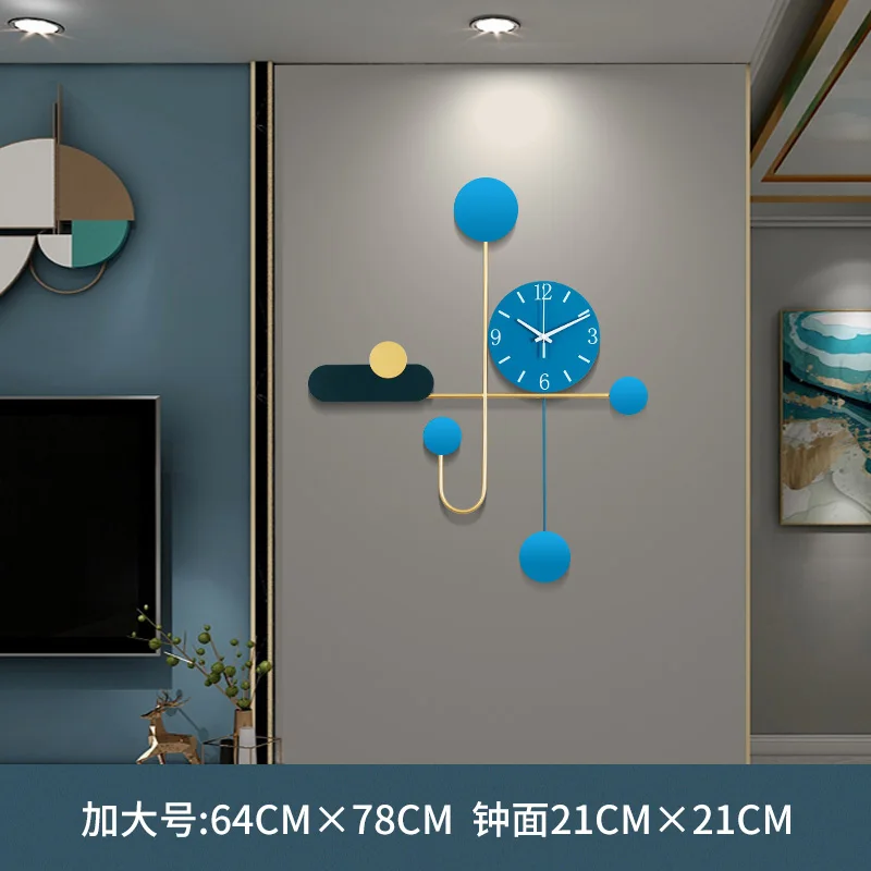 

Large Metal Wall Clock Modern Design Living Room Decoration Wall Watches Home Decor Luxury Clock Mechanism Undefined Clocks Gift