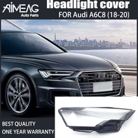 for audi a6c8 2018 2020 year car headlight lens glass mask cover lampshade bright shell transparent housing pvc