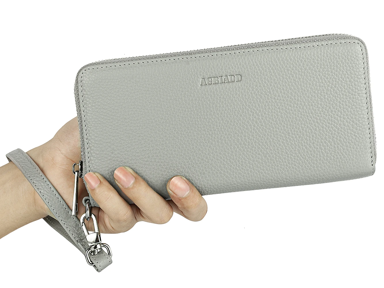 Женский Длинный кошелек из натуральной кожи Дамский держатель для карт сумочка