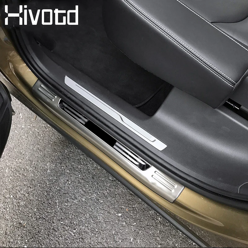 Hivotd для skoda kodiaq шкода кодиак 2017 2018 2019 2020 аксессуары Добро пожаловать педали пороги