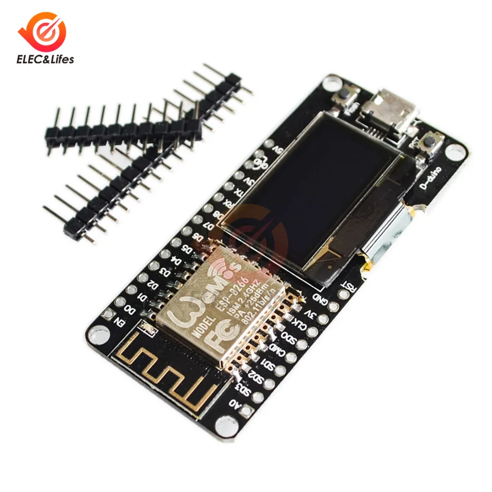 Модуль Wi Fi для Wemos NodeMCU ESP8266 0 96 дюйма OLED дисплей беспроводная плата разработки CP2102