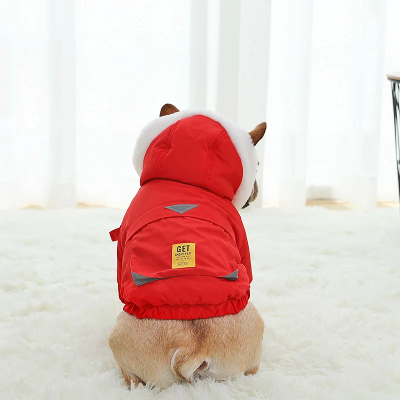 HOOPET Новые Pet Одежда с принтом в виде собак Тедди одежда VIP собака теплая на