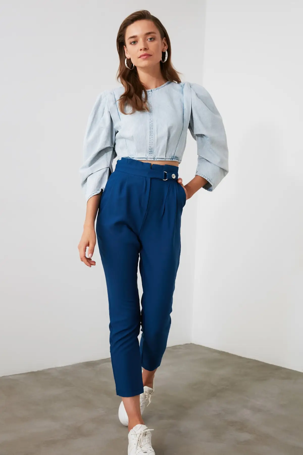 Брюки с защелками от Trendyol TWOSS20PL0131|Брюки| |