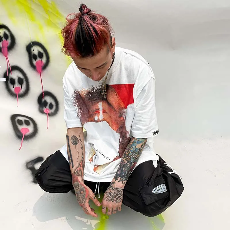 

UNCLEDONJM Harajuku graphic t shirts HIP HOP Fashion streetwear short sleeve t-shirt retro tshirt summer Cotton Tops Tees UNB103