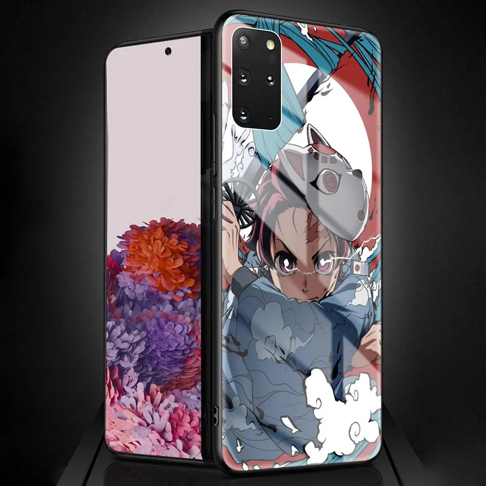 glass case for xiaomi redmi note 9 8 8t 7 pro 9s k20 k30 mi poco x3 nfc 9t 10 lite 10t back phone cover shell anime demon slayer free global shipping