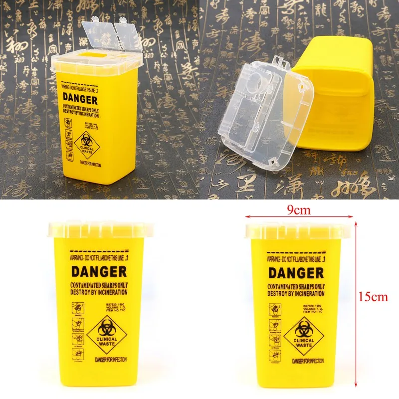 Biohazard игла утилизация для медицинских стоматологических татуировок 15x10x10 см 1 шт.