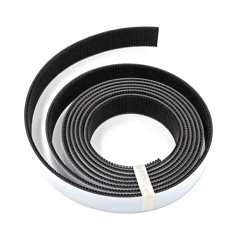 Многоразовая застежка с двойным замком SJ3541 черная грибная клейкая лента