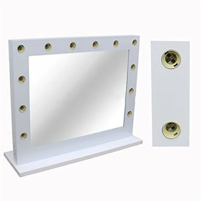 Регулируемая яркость 12 Светодиодный ных лампочек белое голливудское зеркало для