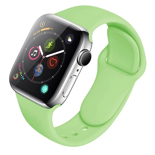 Силиконовый ремешок для часов Apple Watch 5 4 44 мм 40 мм ремешок для iwatch Apple Watch Series 3 2 1 38 мм 42 мм полосы - Band Color: color 20