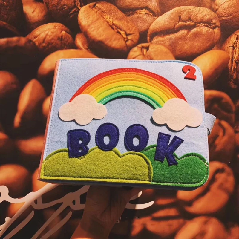 

B36E Soft Cloth Book Educational Busy Book Toys Infant Toddler First Year Gift
