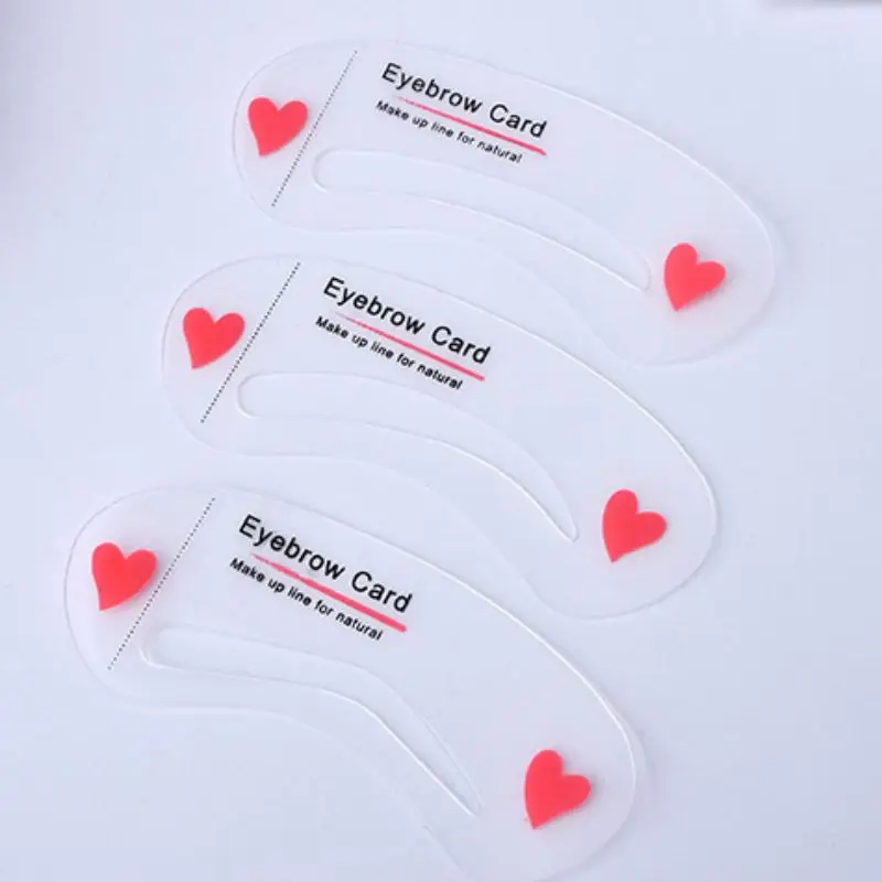 Безопасные высококачественные материалы 3 шт. трафареты для бровей три вида