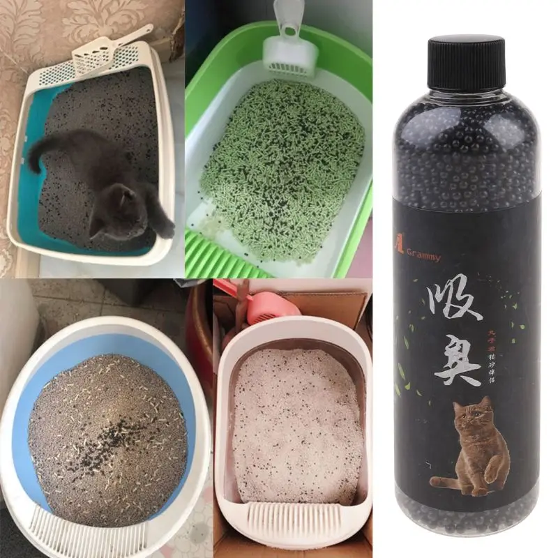 

Pet Cat Litter Deodorant Beads Activated Carbon Absorbs Tight Odor Air Fresh