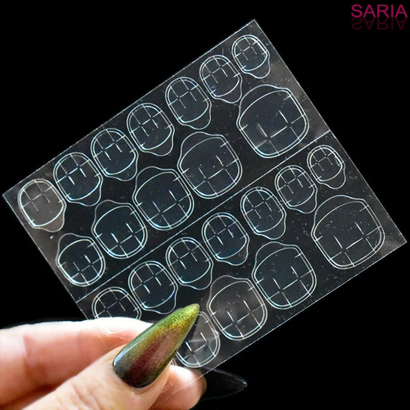 2 листа профессиональный прозрачный двухсторонний клейкий стикер клейкая лента