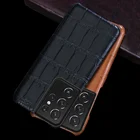 Роскошный чехол LANGSIDI из крокодиловой кожи для Samsung S21 Ultra S20ultra S10 plus, чехол из натуральной кожи для Galaxy s21 Ultra note 20