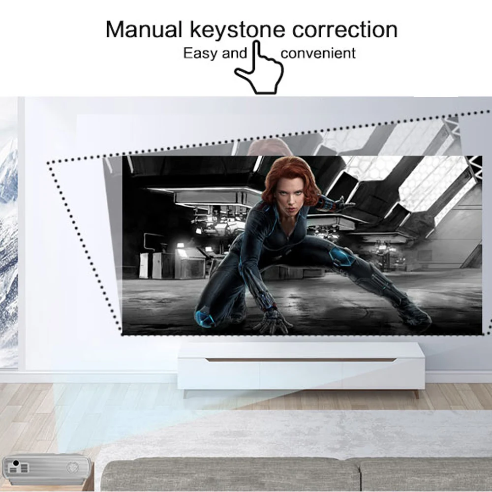 UNIC T5 светодиодный 1080P 800X480 пикселей 3D проектор wifi Bluetooth HDMI USB ЖК домашний кинотеатр медиаплеер Android, мультимедийный проектор синхронизация экрана