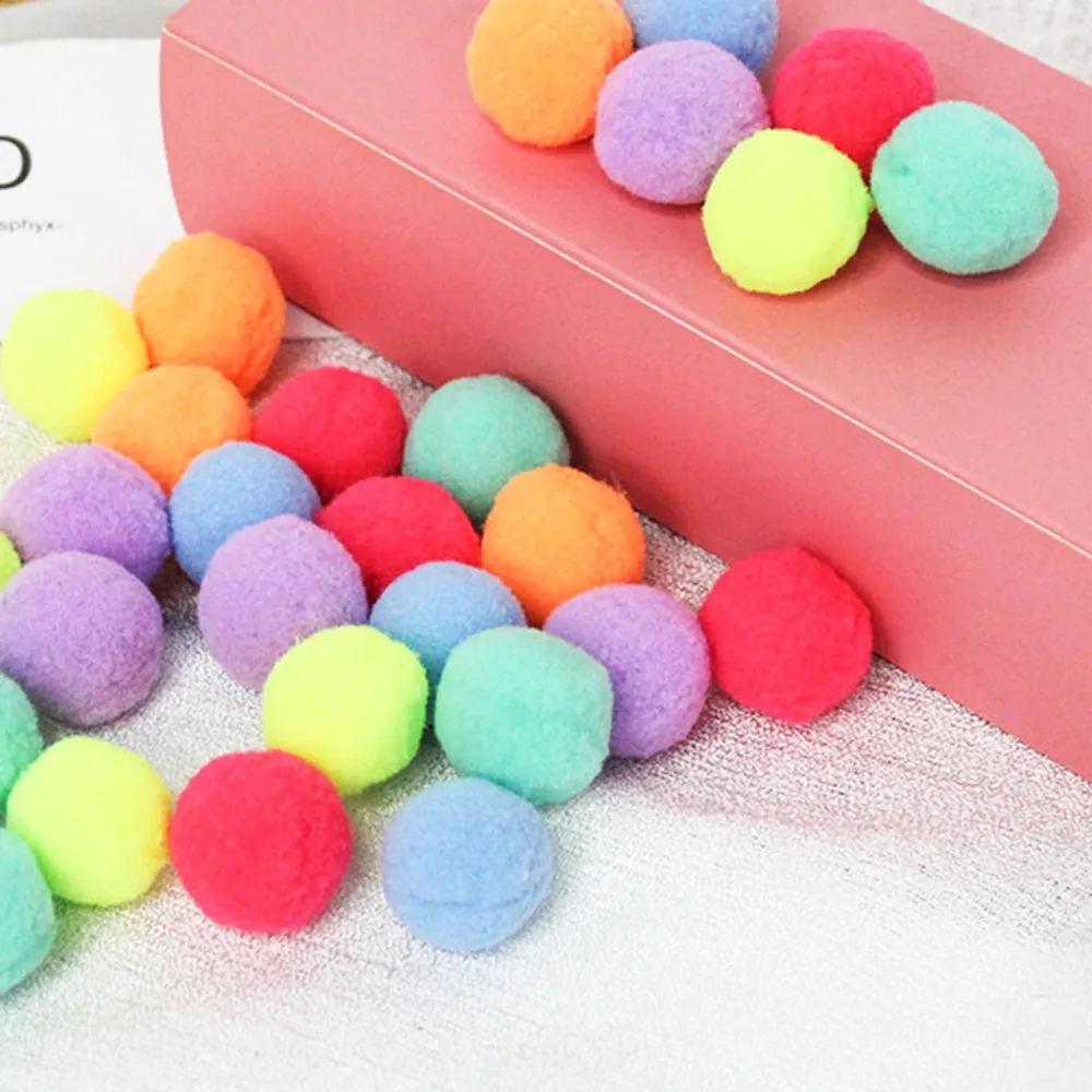 Игрушка для кошек 30 шт./лот плюшевые шарики мягкие Красочные интерактивные Коты