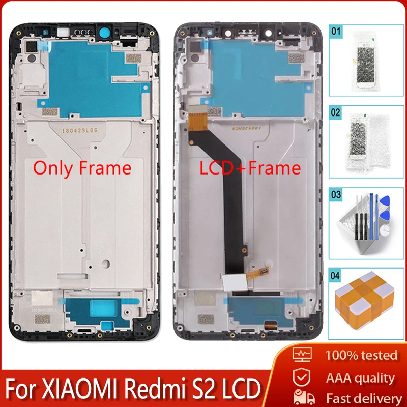 ЖК дисплей 5 99 дюйма с рамкой для Xiaomi Redmi S2 сенсорный экран качество AAA дигитайзер в