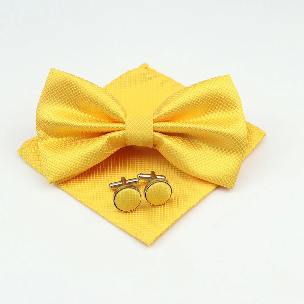 Мужской набор галстуков из полиэстера 7 см ширина карман квадратные запонки