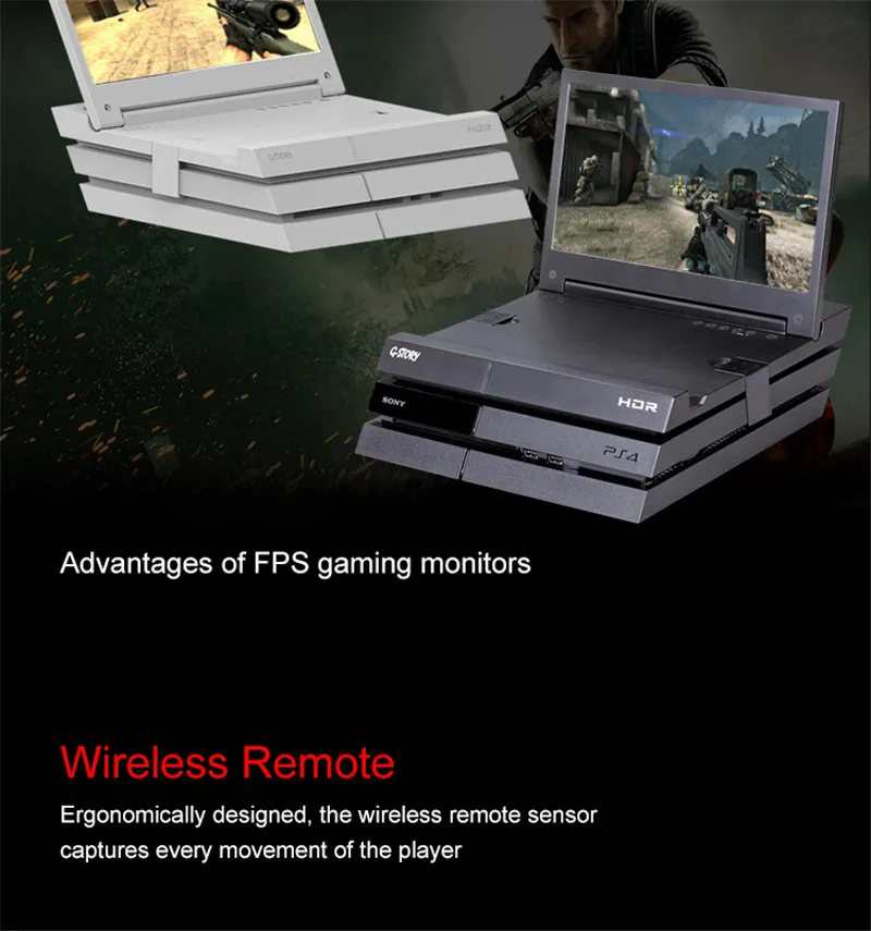 G-story 11,6 дюймов HDR FHD 1080p Hd дисплей для Ps4 портативный игровой монитор для ухода за глазами для оригинальной Ps4 с Freesync