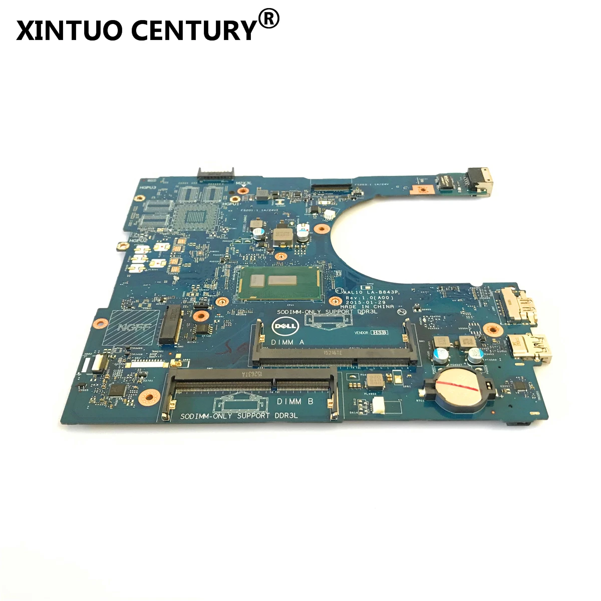 Материнская плата для ноутбука CN-0NRNP9 LA-B843P Dell INSPIRON 5458 5558 5758 REV: 1 0 (A00) celeron3205U